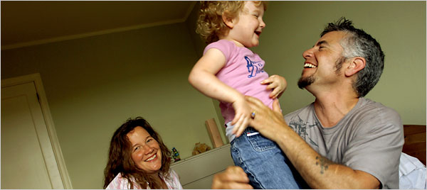 Shane and his family (c)NYT2006